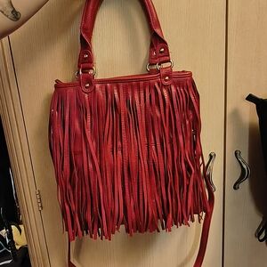 Red Fringe Bag